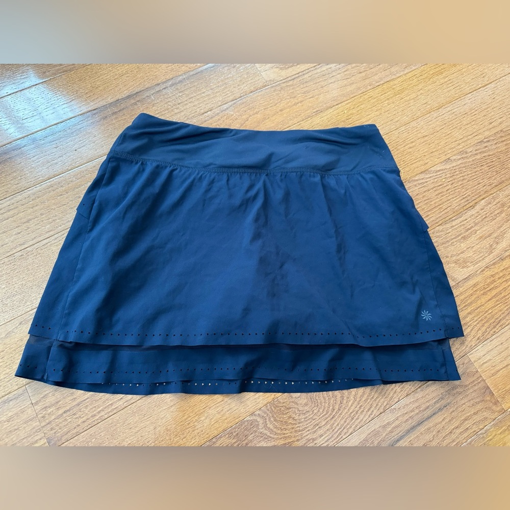 Athleta size Small Navy Blue Laser cut Skort